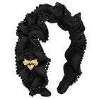 Girls Black Lavinia Beaded Headband, 3, hi-res