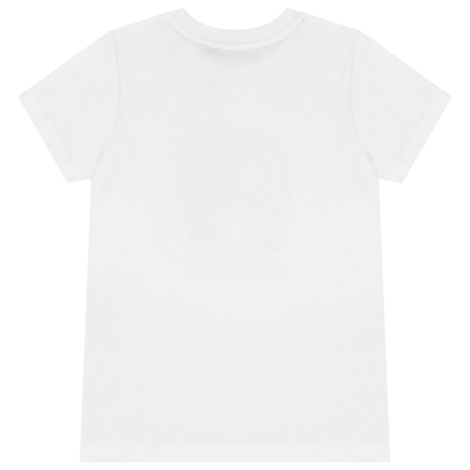 Boys White & Gold Logo T-Shirt, 1, hi-res