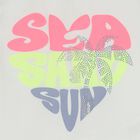 تيشيرت بنات بالشعار باللون الأبيض مرصع بأحجار الراين, 1, hi-res