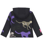 Girls Grey Logo Zip Up Top, 1, hi-res