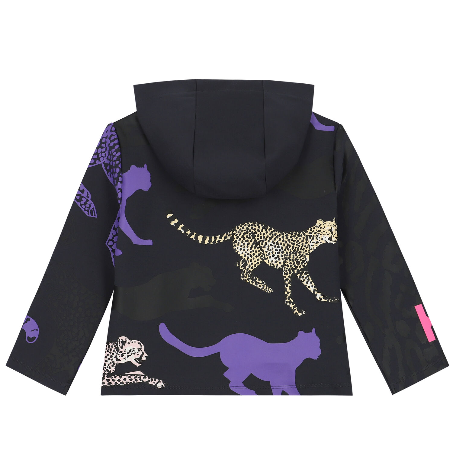 Girls Grey Logo Zip Up Top, 1, hi-res