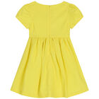 Girls Yellow Ruffled Dress, 1, hi-res