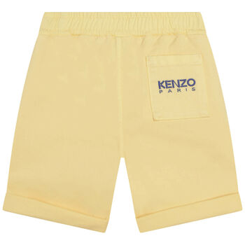 Boys Yellow Logo Shorts