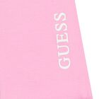 Girls Pink Logo Reversible Leggings, 1, hi-res