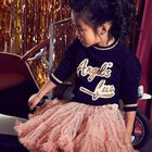 Girls Pink & Gold Star Tutu Skirt, 1, hi-res