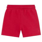 Younger Boys Red Shorts, 3, hi-res