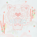 Baby Girls White Tiger Logo Babygrow, 1, hi-res