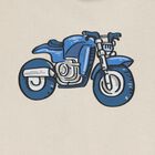 Boys Beige & Navy Blue Motorbike Tracksuit, 1, hi-res