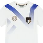 تيشيرت أولاد بالشعار باللون الأبيض , 1, hi-res