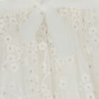 Girls White Tulle Flowers Dress, 1, hi-res