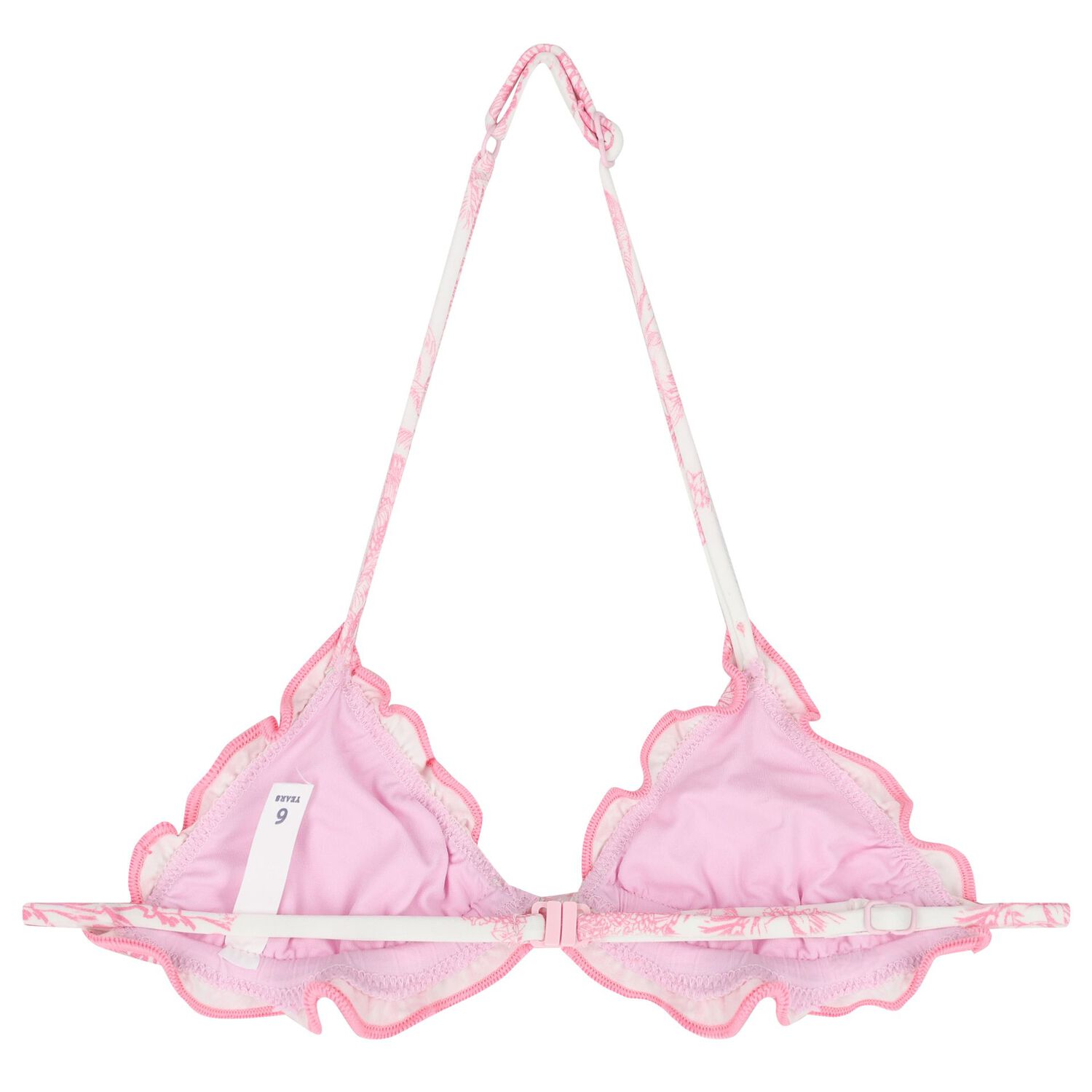 بيكيني بنقشة الغابة باللونين الوردي و الابيض للبنات , 1, hi-res