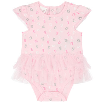 Baby Girls Pink Logo Bodysuit