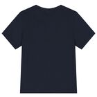 Boys Navy Blue Logo T-Shirt, 2, hi-res