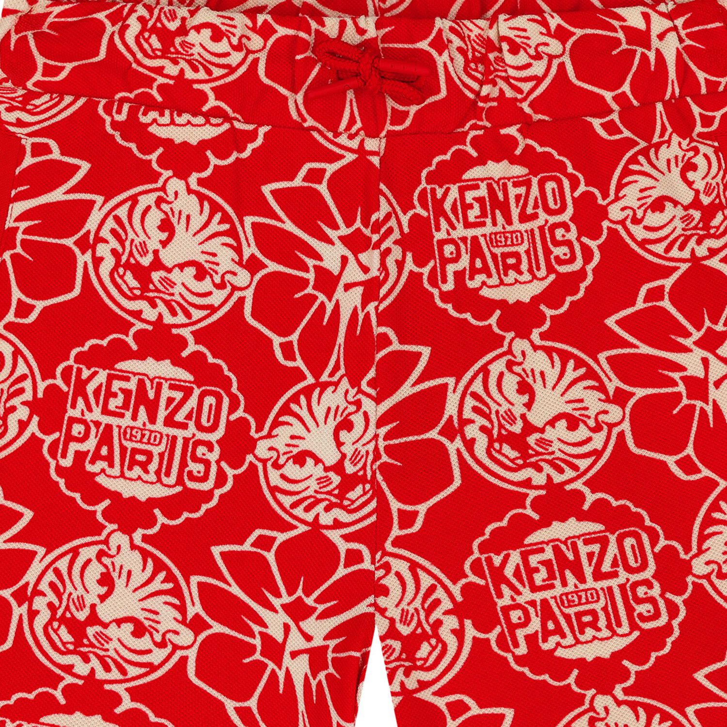 Boys Red Logo Shorts, 1, hi-res