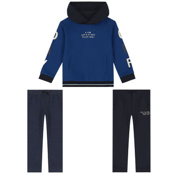 Boys Blue & Navy 3-Piece Tracksuit
