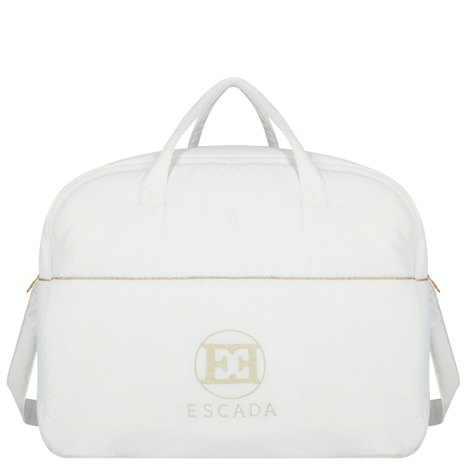 Baby Girls White Logo Changing Bag, 1, hi-res