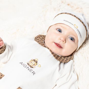 Ivory Logo Baby Hat