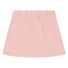 Girls Pink Web Striped Skirt, 1, hi-res