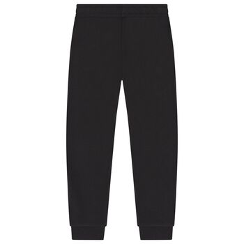 Boys Black Logo Joggers