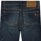 Boys Blue Denim Logo Jeans, 1, hi-res