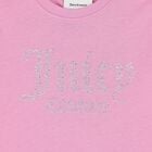 Girls Pink Crystal Embellished Diamant&eacute; Logo T-Shirt, 3, hi-res