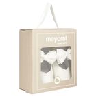 حذاء ما قبل المشي للبنات بفيونكه باللون العاجى , 5, hi-res