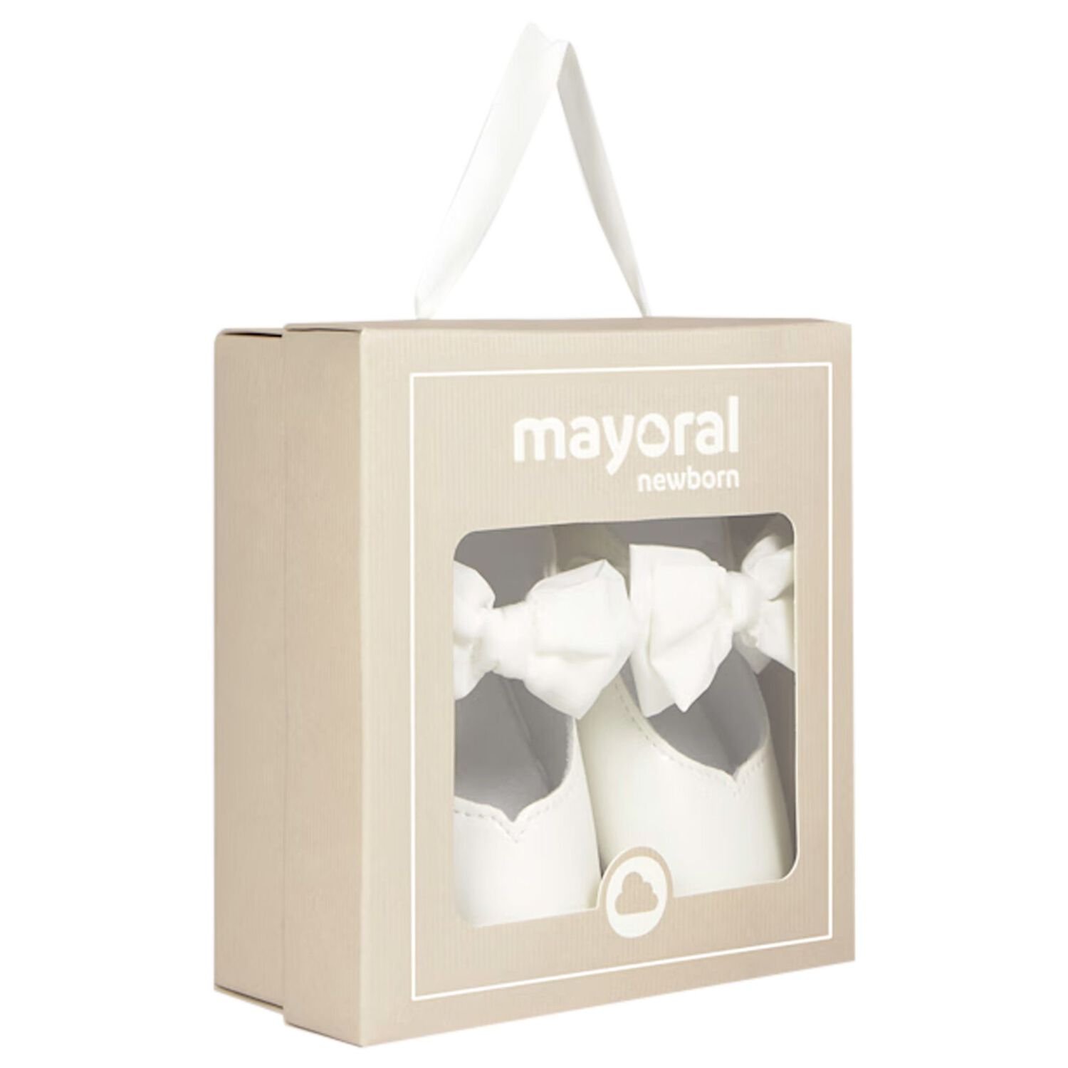 حذاء ما قبل المشي للبنات بفيونكه باللون العاجى , 5, hi-res