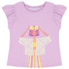 Girls Lilac T-Shirt, 4, hi-res