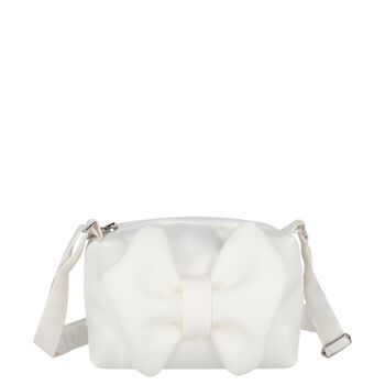 Girls White Bow Bag