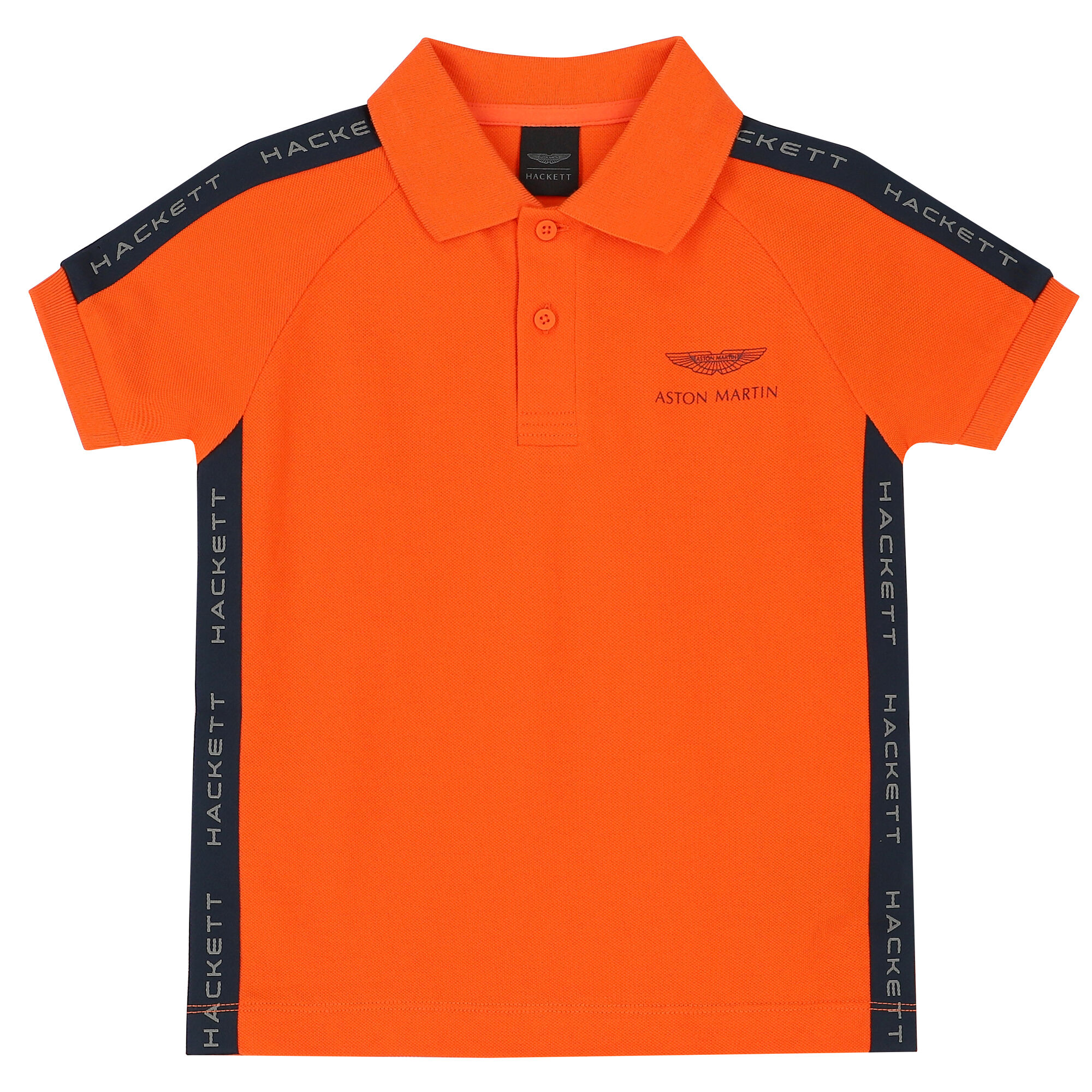 Orange top polo shirt