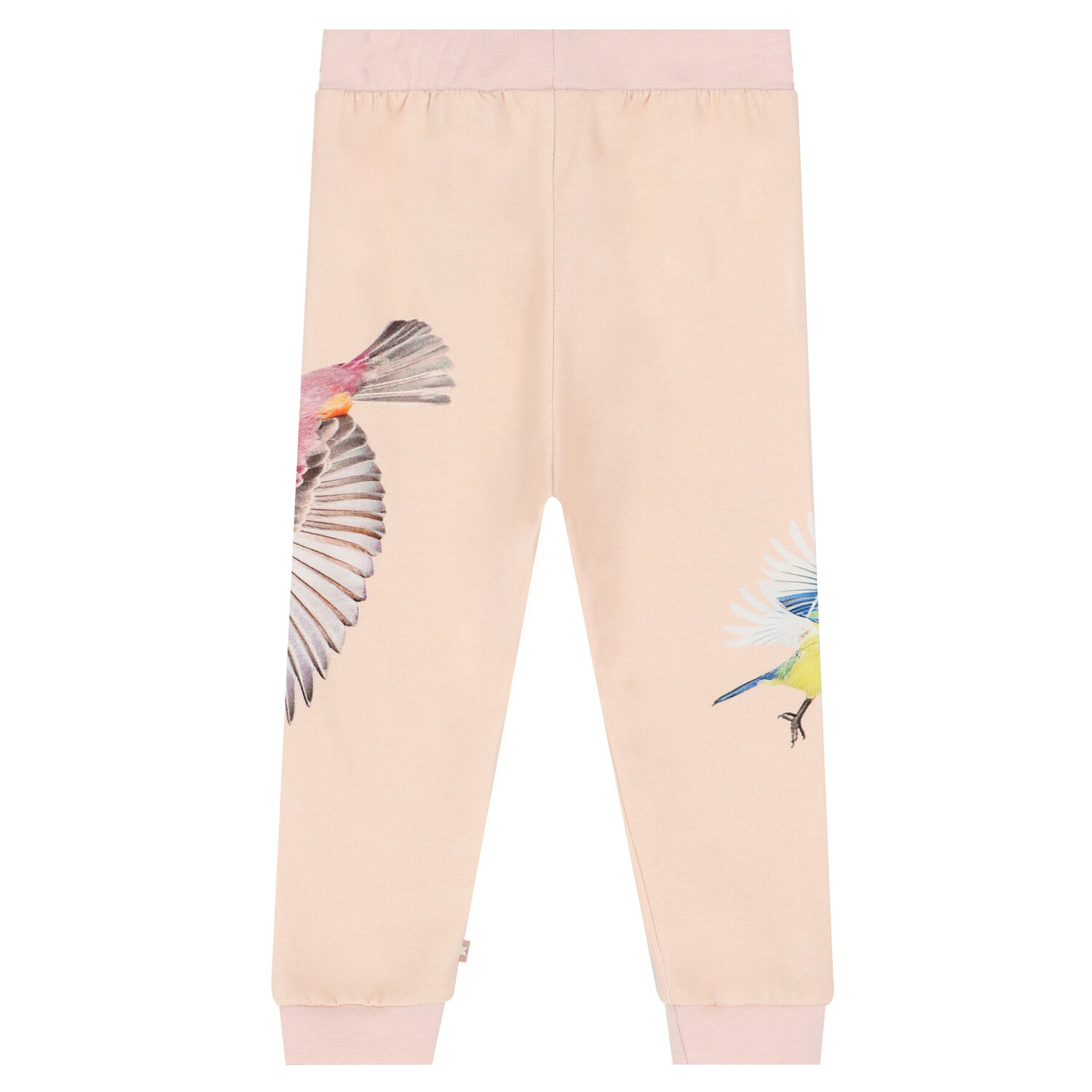 Younger Girls Pink Birds Trousers, 1, hi-res