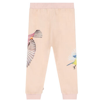 Younger Girls Pink Birds Trousers