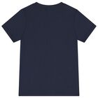Boys Navy Blue Logo T-Shirt, 2, hi-res
