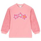 طقم ليجينز للبنات من الصوف مزين بالزهور باللون الوردى , 1, hi-res