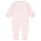 Baby Girls Pink Floral Babygrow, 1, hi-res