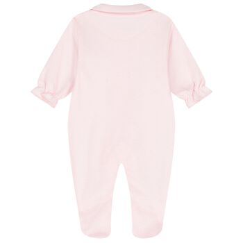 Baby Girls Pink Floral Babygrow