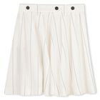 Girls Ivory Pinstripe 2 in 1 Pinafore Dress, 1, hi-res