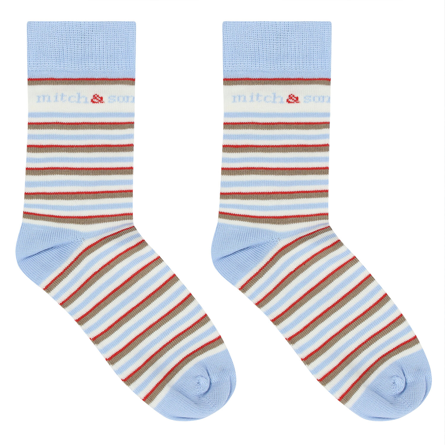 Boys Blue Striped Socks, 1, hi-res image number null