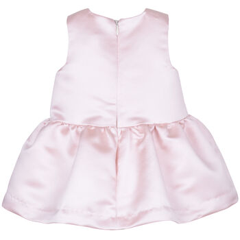 Baby Girls Pink Satin Dress