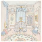 Baby Girls Pink French Bedroom Swaddle Carré Blanket, 1, hi-res