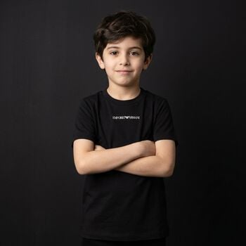 Boys Black Logo T-Shirt
