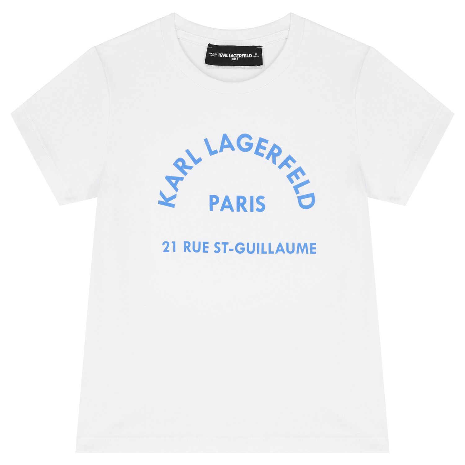 تيشيرت أولاد بالشعار  باللون الأبيض, 2, hi-res