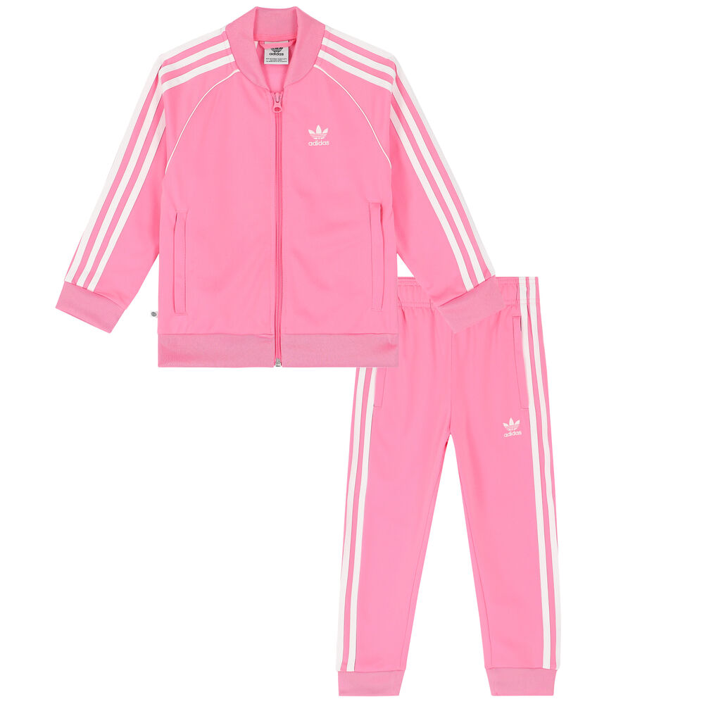 pink adidas tracksuit