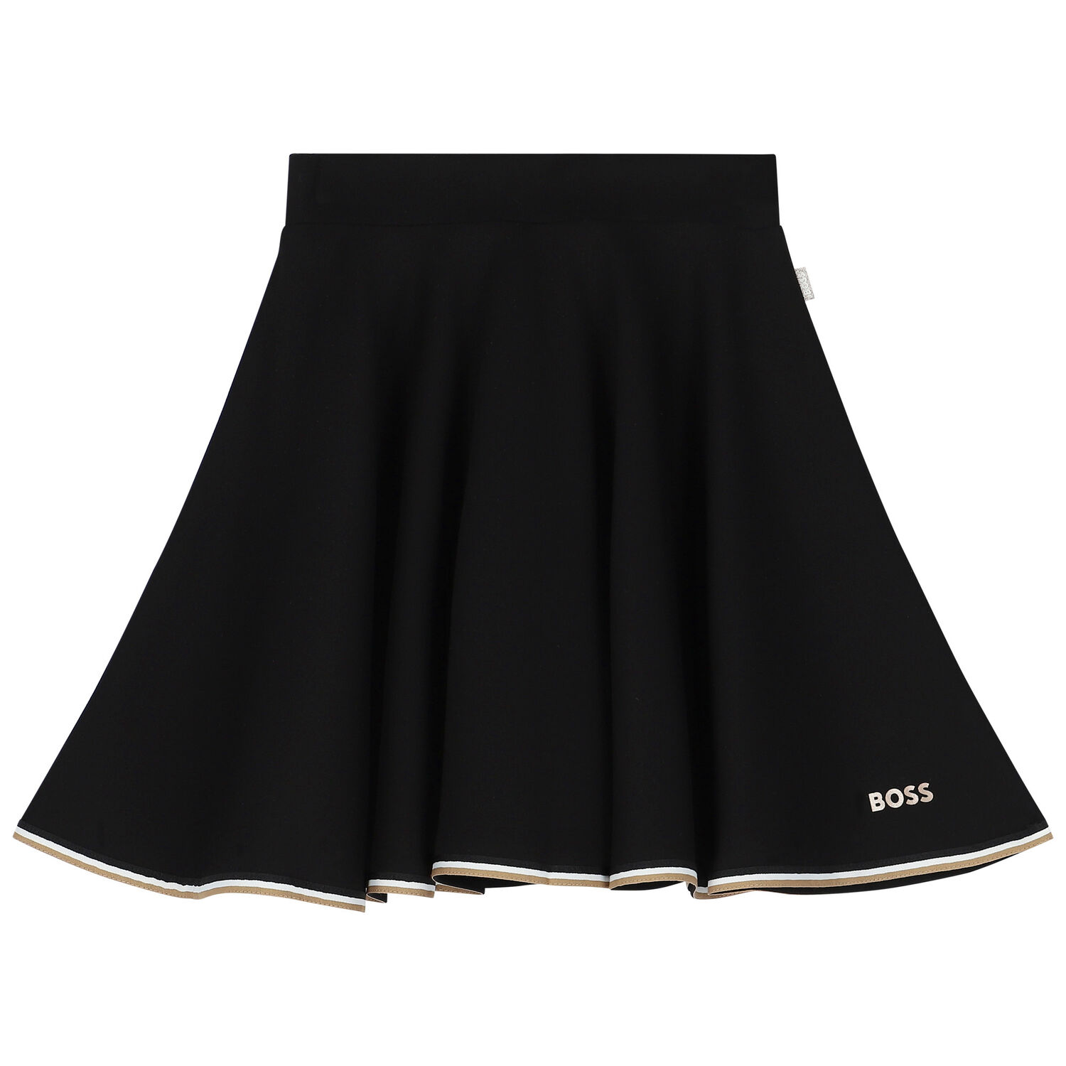 Girls Black Logo Skirt, 1, hi-res image number null