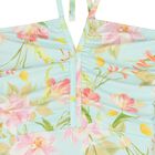 مايوة بنات بطبعة الزهور باللون الأزرق, 1, hi-res