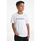 Boys White Logo T-Shirt, 4, hi-res