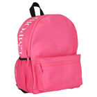 Girls Pink Logo Backpack, 2, hi-res