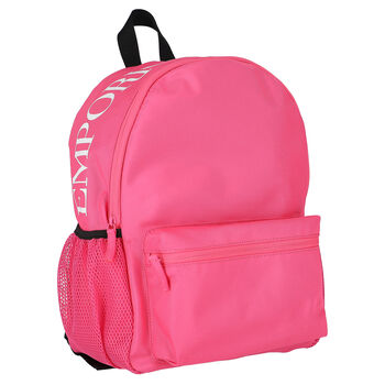 Girls Pink Logo Backpack