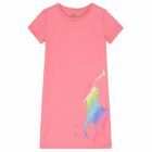 فستان بالشعار باللون الزهرى, 1, hi-res