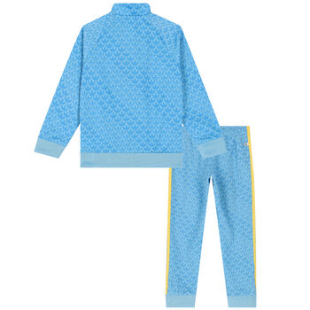 Boys Blue Logo Tracksuit